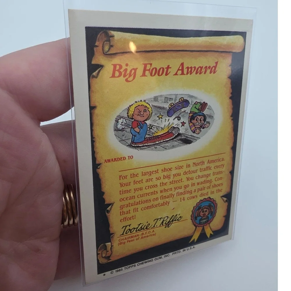 Topps Garbage Pail Kids OS2 Spacey Stacy 63a Fair 1985 Series 2 Card